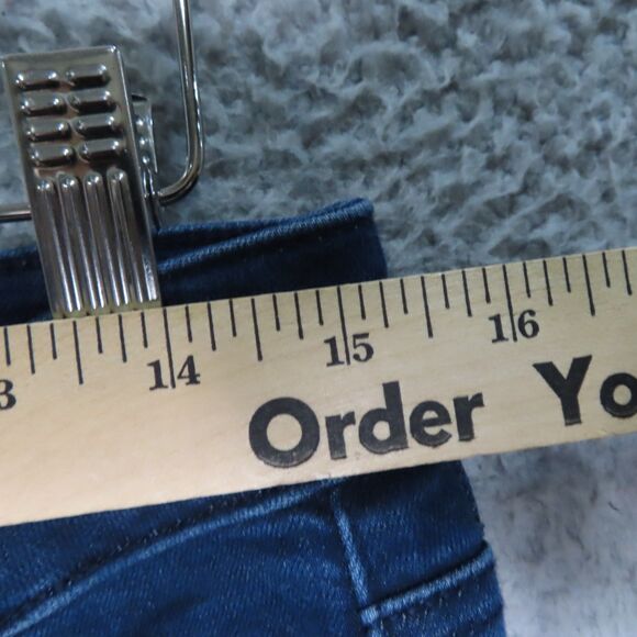 NYDJ Jeans Marilyn Straight Women 10P Petite Blue Rhinestone Lift Tuck Stretch - Picture 6 of 13